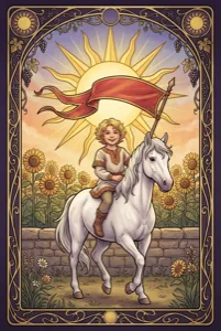 The Sun tarot card