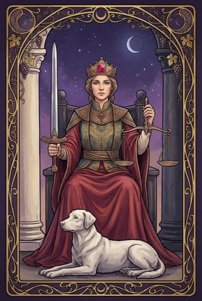 Justice tarot card