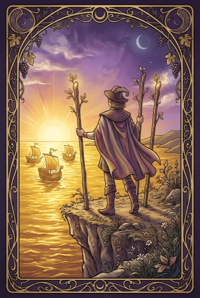 Three of Wands tarot card