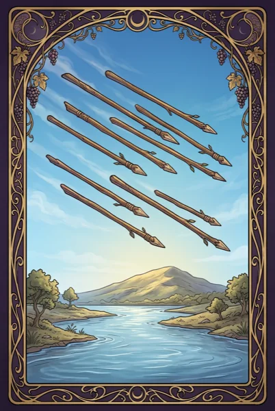 Eight of Wands tarot card