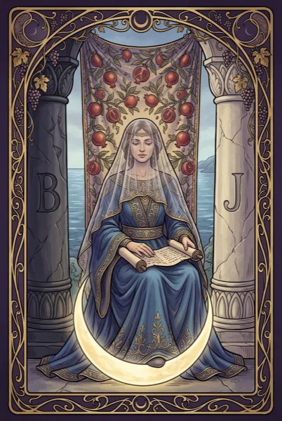 The High Priestess tarot card