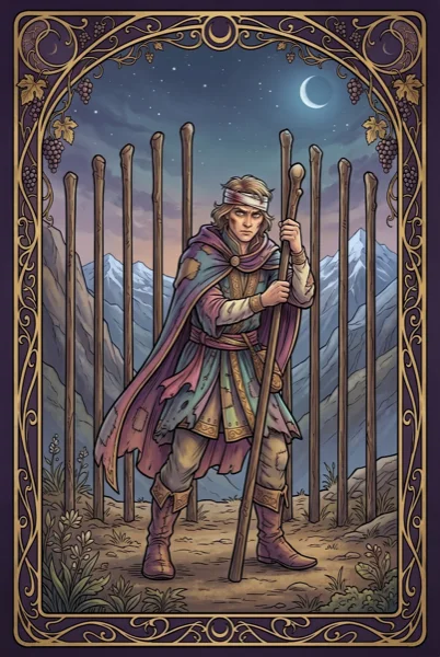 Nine of Wands tarot card