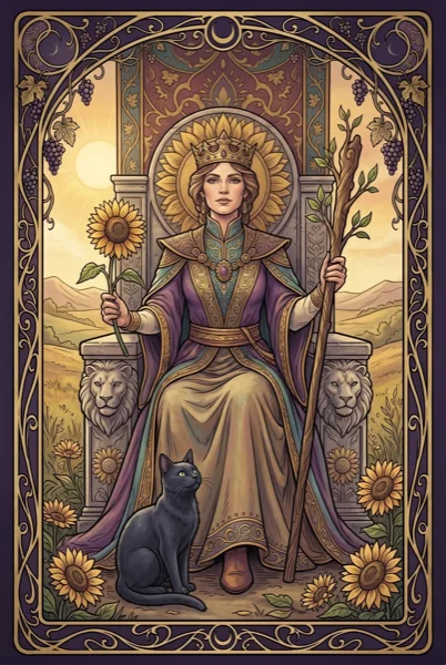 Queen of Wands tarot card