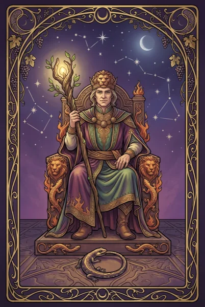 King of Wands tarot card