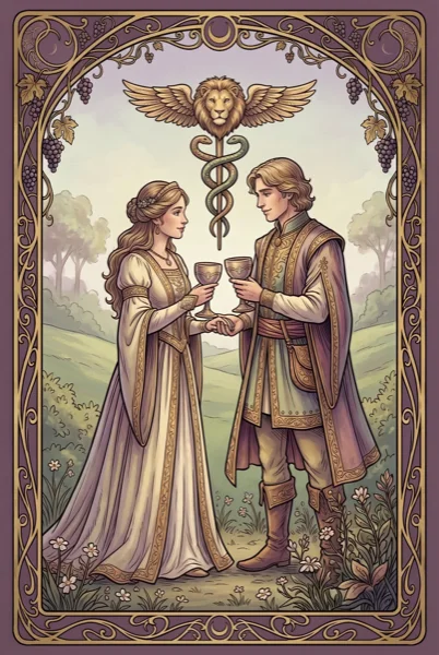 Two of Cups tarot card