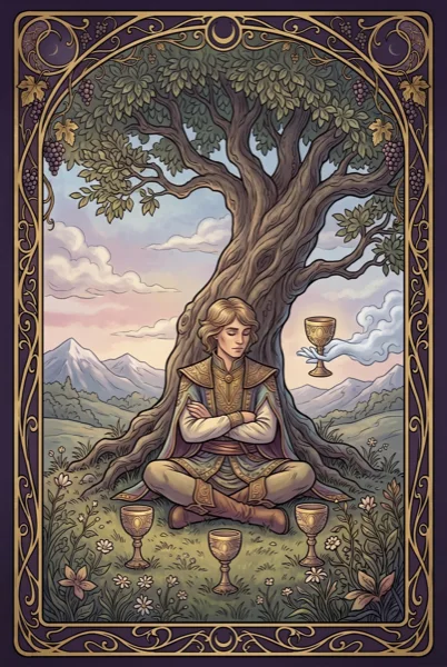 Four of Cups tarot card