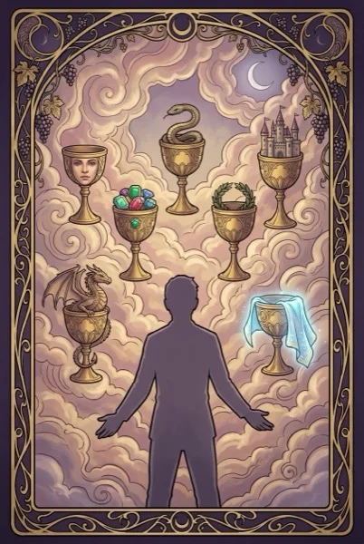 Seven of Cups tarot card