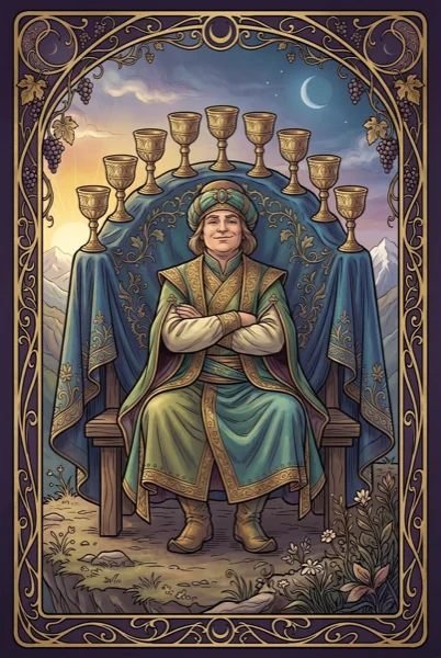 Nine of Cups tarot card