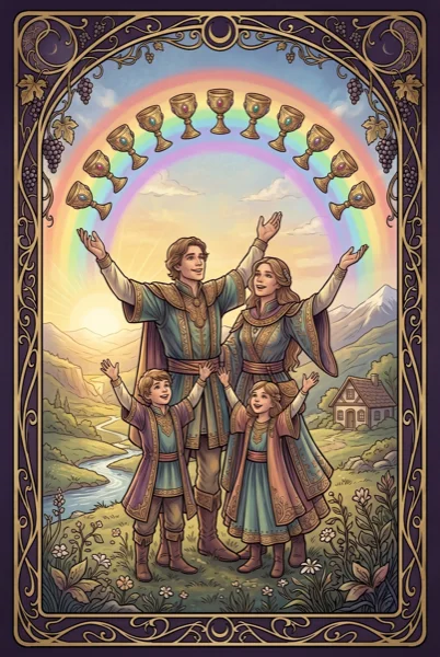 Ten of Cups tarot card