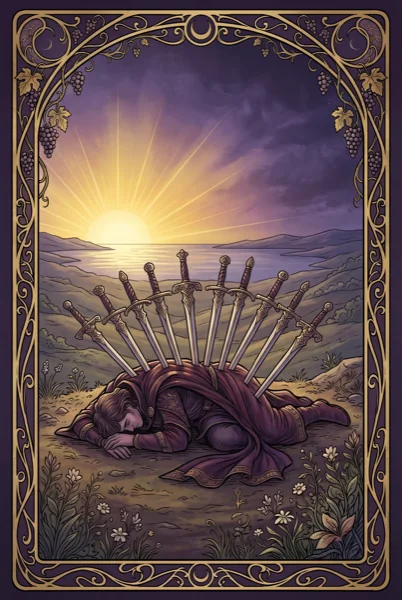 Ten of Swords tarot card