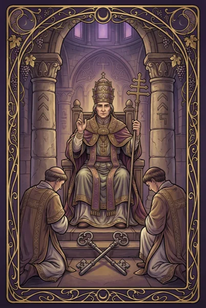The Hierophant tarot card