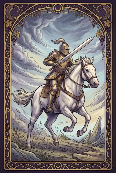 Knight of Swords tarot card