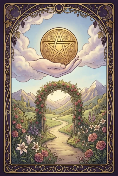 Ace of Pentacles tarot card