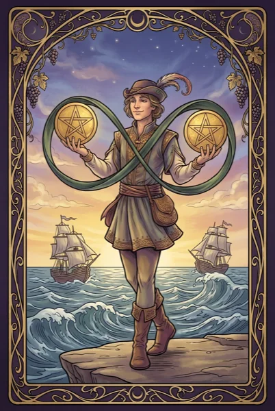 Two of Pentacles tarot card