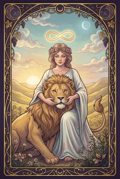 Strength tarot card